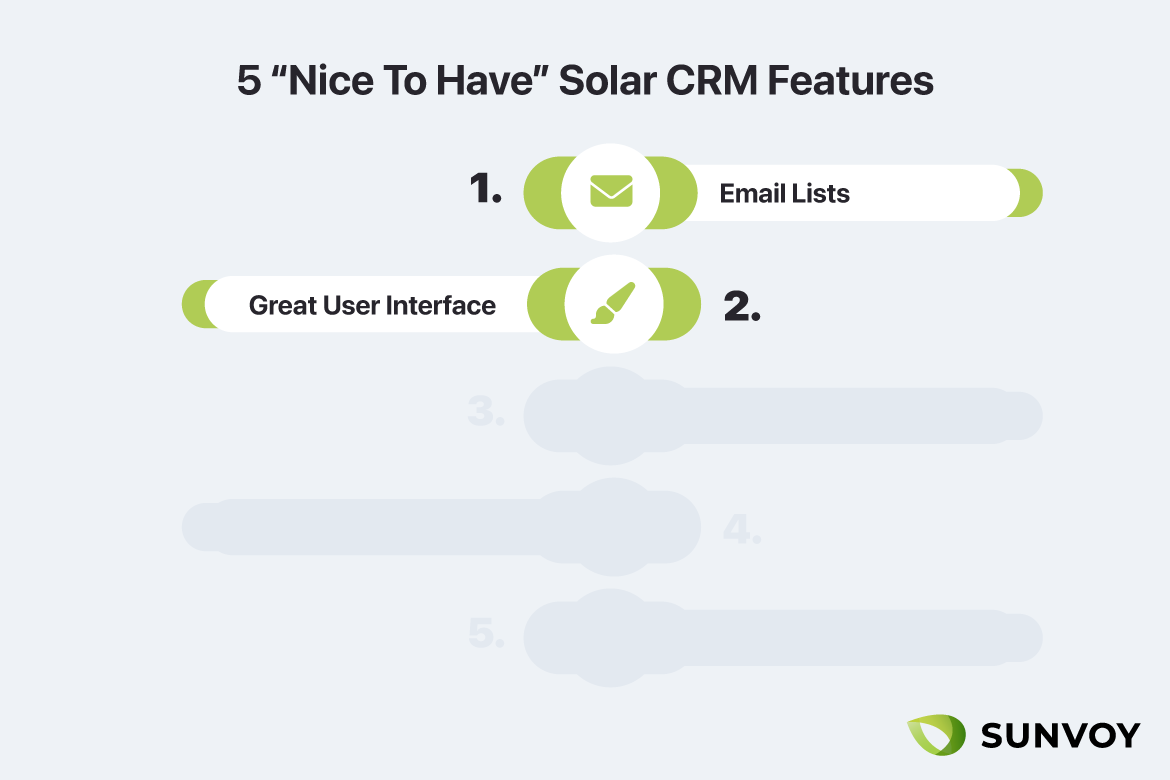 Nice to have CRM Features