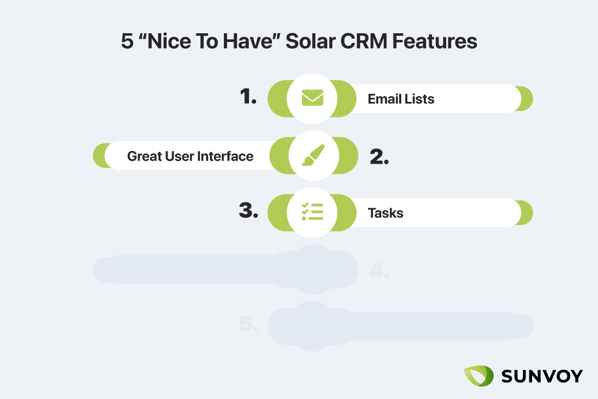 Nice to have CRM Features