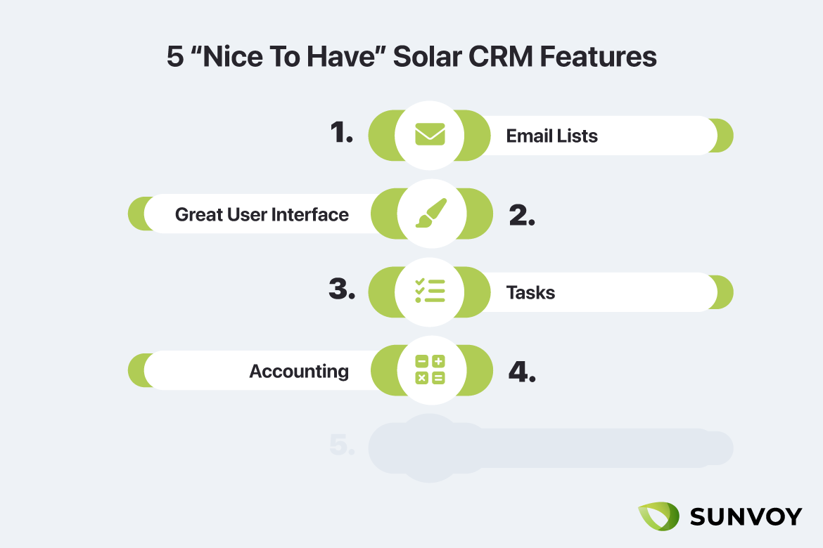 Nice to have CRM Features