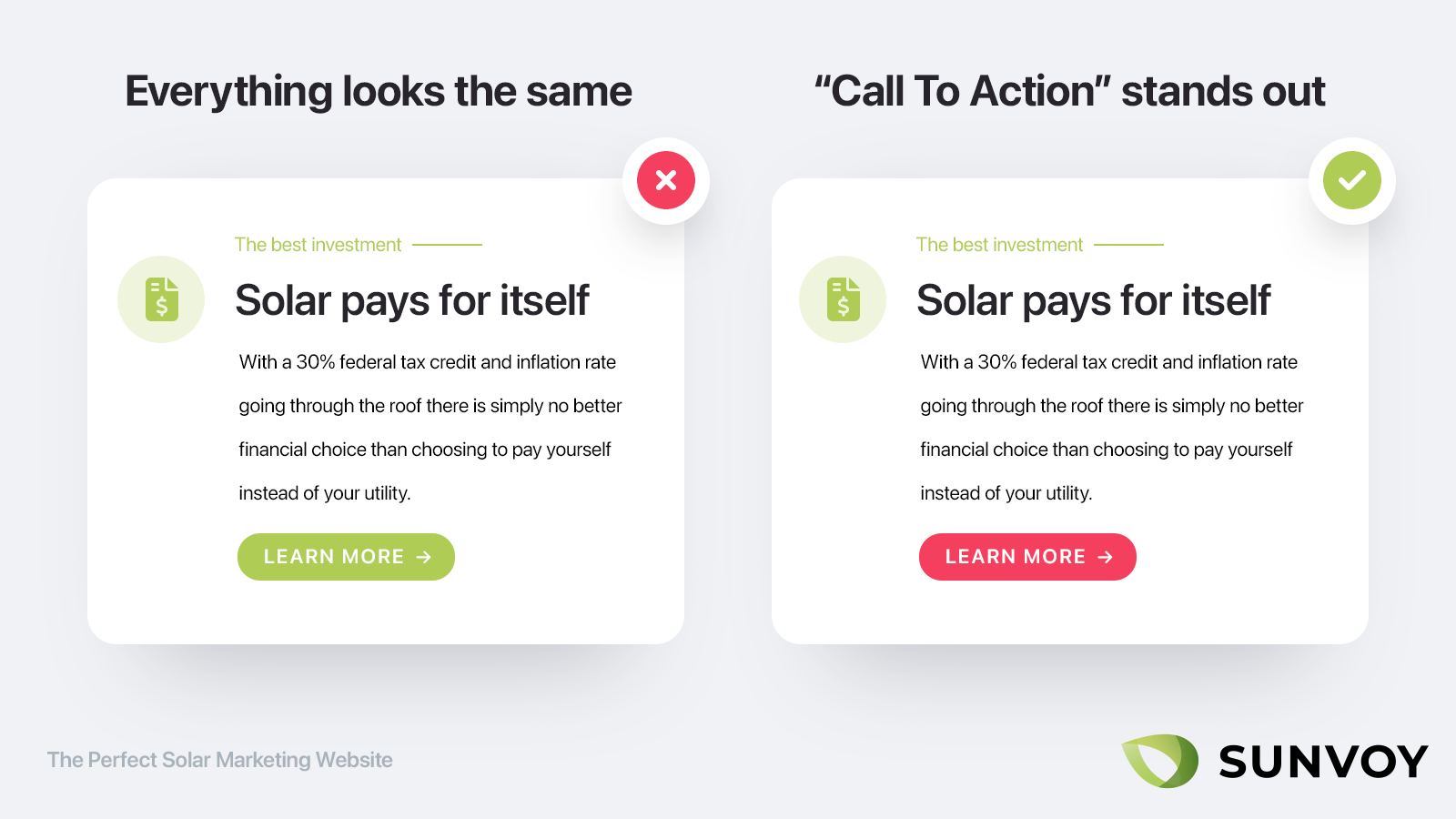 choose a complementary call to action color